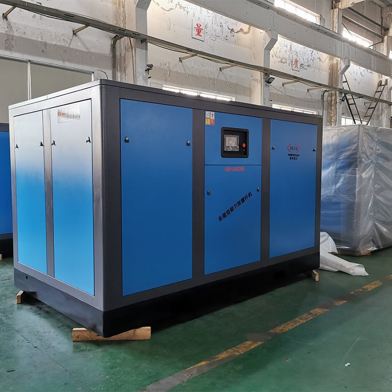 Two-stage PM motor VSD screw compressor