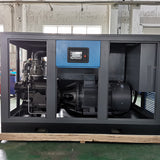 Two-stage PM motor VSD screw compressor