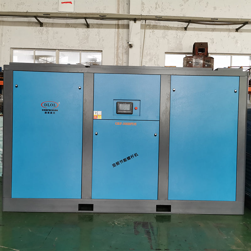 Two-stage PM motor VSD screw compressor