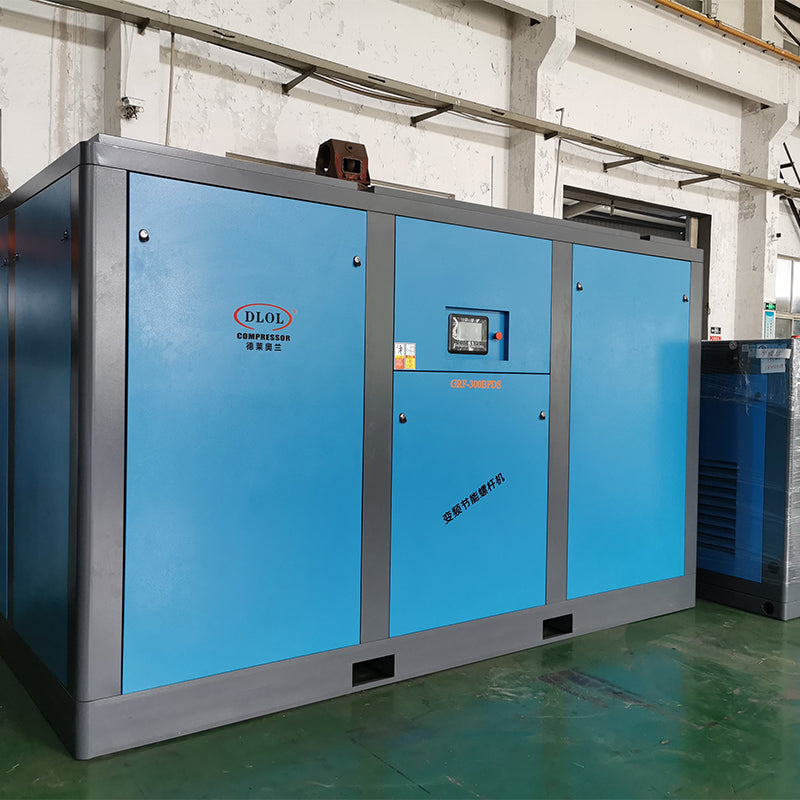 Two-stage PM motor VSD screw compressor